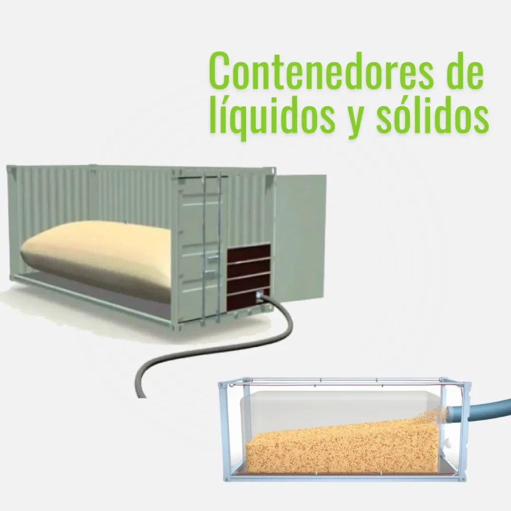 Más información sobre contenedores de líquidos y sólidos
